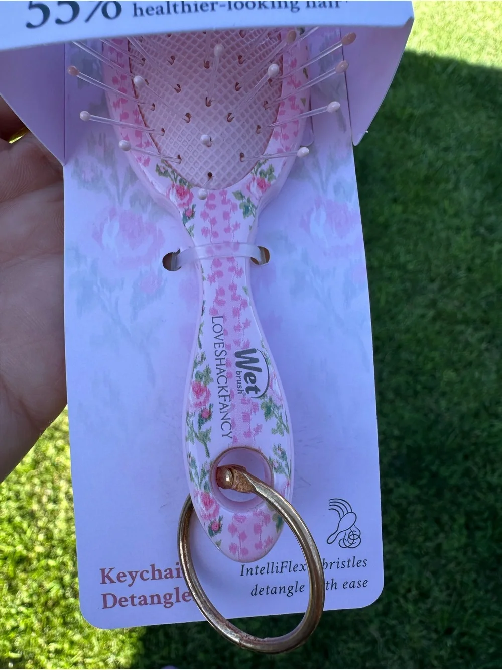 Wet Brush x Goody x LoveShackFancy keychain dangler brush heirloom print!!
